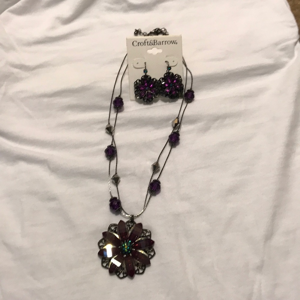 Purple necklace